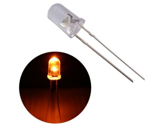 Led 5mm Redondo Laranja